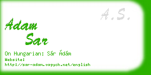 adam sar business card